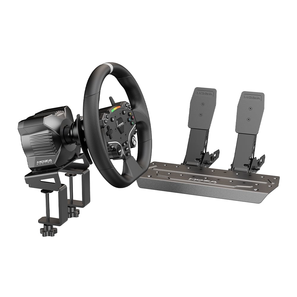 MOZA R3 Racing Wheel and Pedals for Xbox & PC