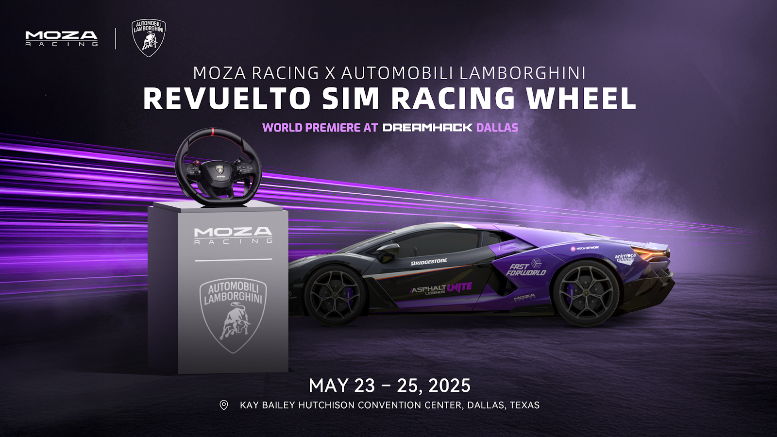 New Lamborghini Revuelto Sim Racing Wheel to Debut at DreamHack Dallas